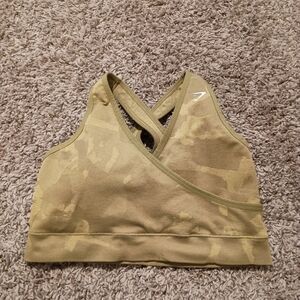 Gymshark Olive Camo Sports Bra